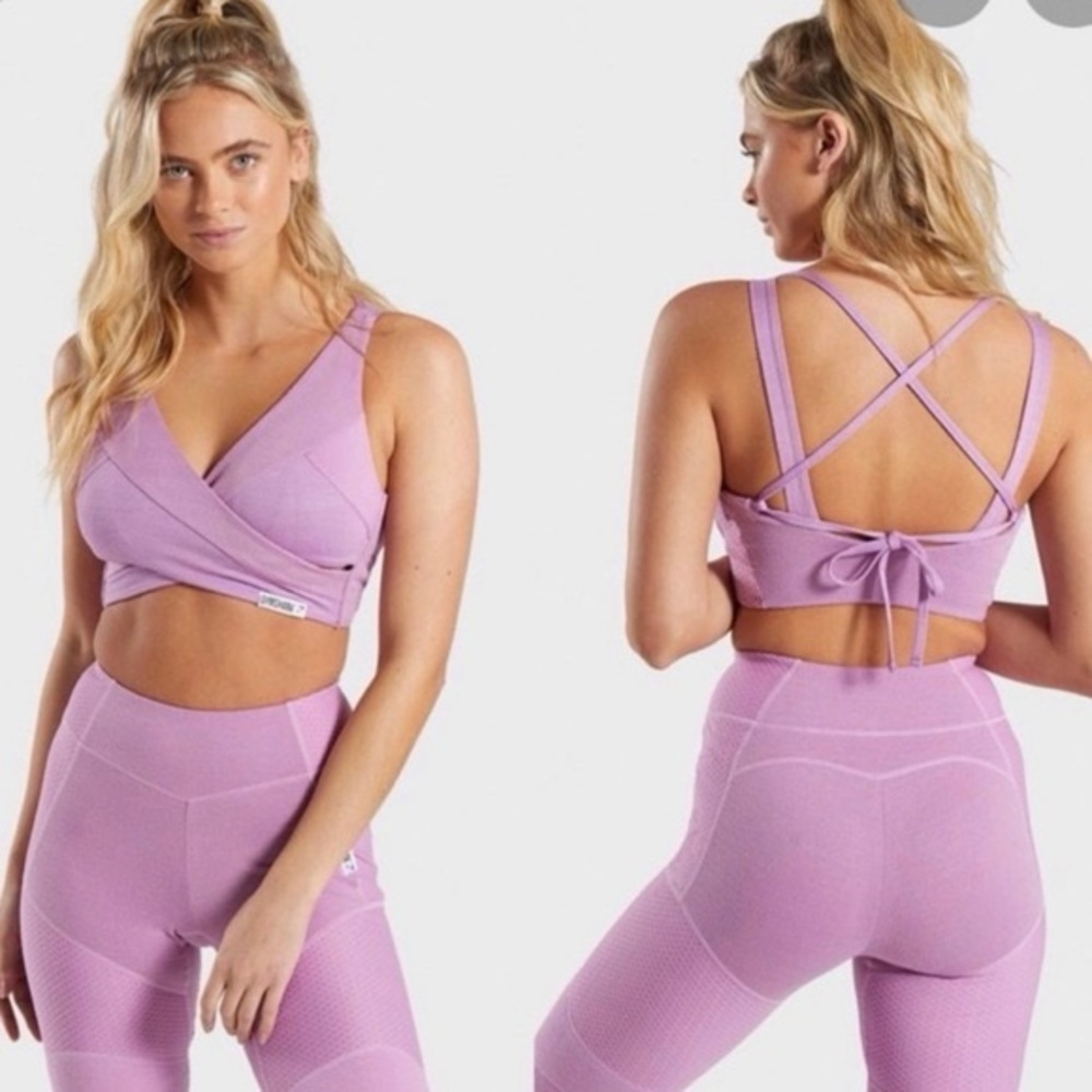 Gymshark True Texture Sports Bra/ Crop top + pants